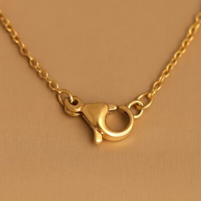Golden Charm Bow Necklace - Image 3