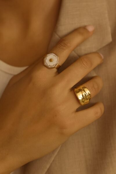 Golden Daisy Bloom Ring - Image 6