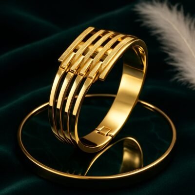 Elan Luxe Pearl-Link Cuff Bracelet - Image 2