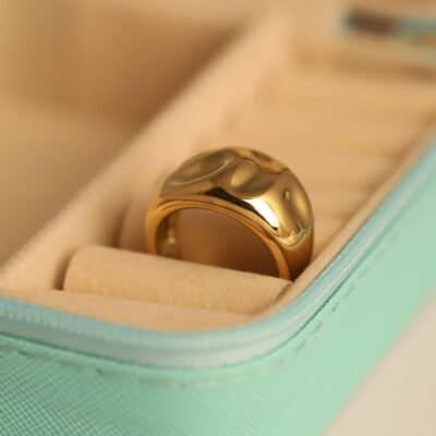 Molten Dome Gold Ring - Image 2