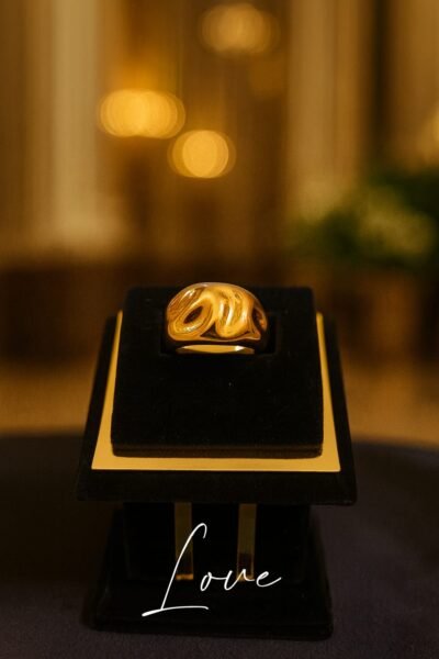 Molten Dome Gold Ring - Image 4