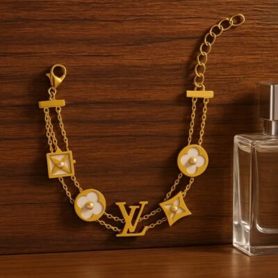 LV Luxe Monogram Charm Bracelet - Image 2