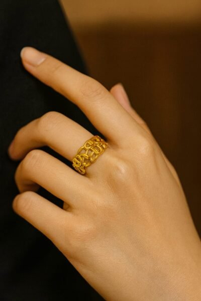Royal Emblem Cutwork Ring
