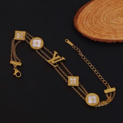 LV Luxe Monogram Charm Bracelet - Image 3