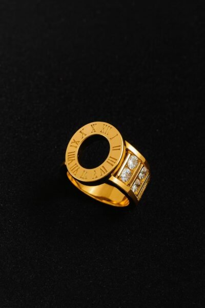 Crystal Dial Glam Ring