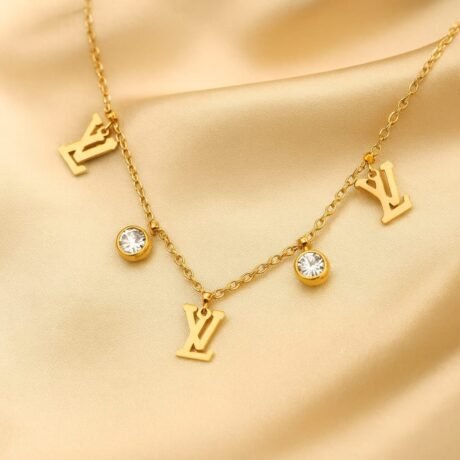 LV Charm Dangle Necklace - Image 2