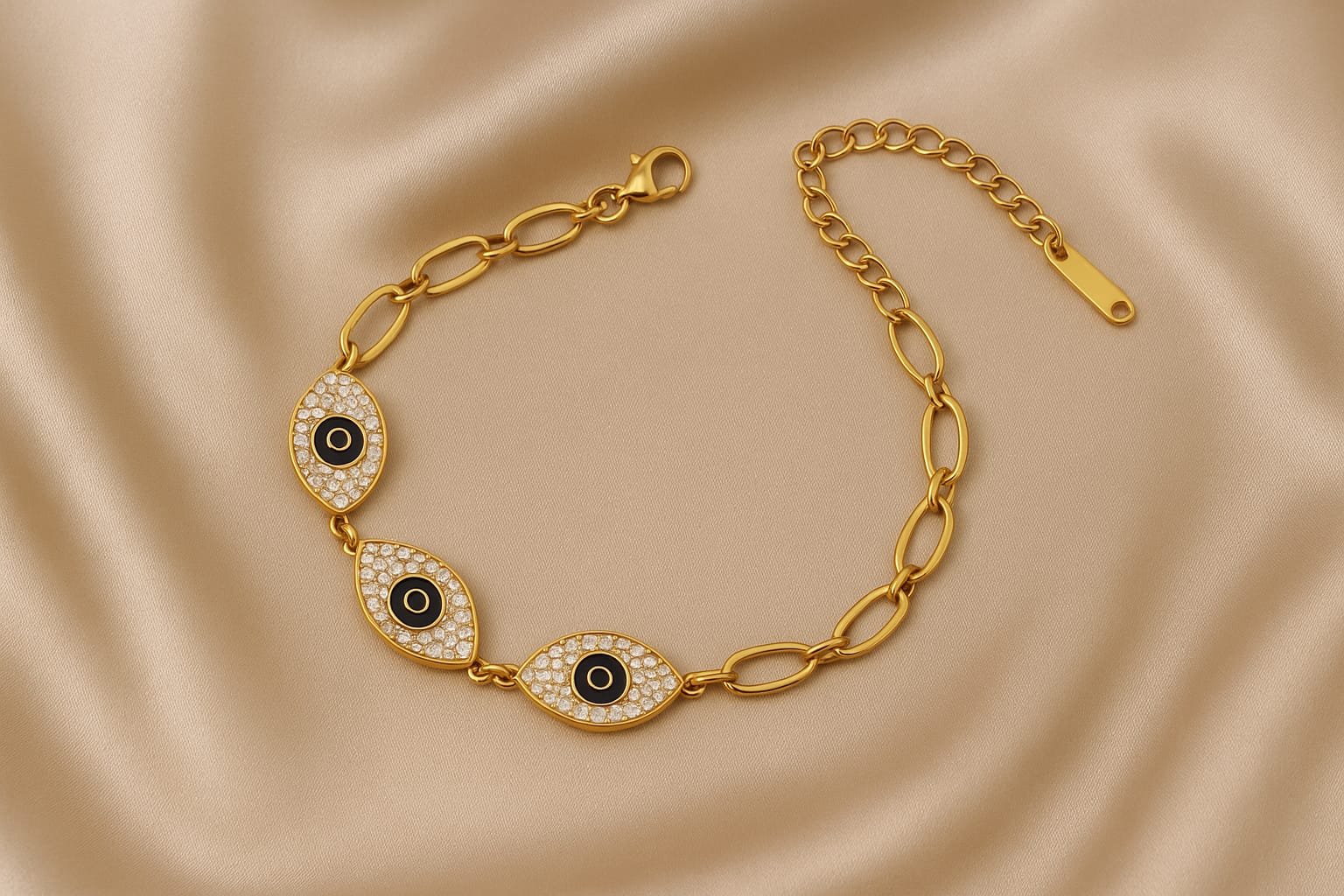 Evil Eye Protection Necklace & Bracelet Combo Set - Image 3
