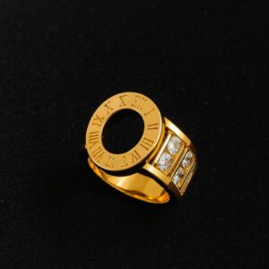 Crystal Dial Glam Ring