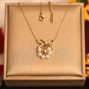 Golden Crystal Drop Charm Chain