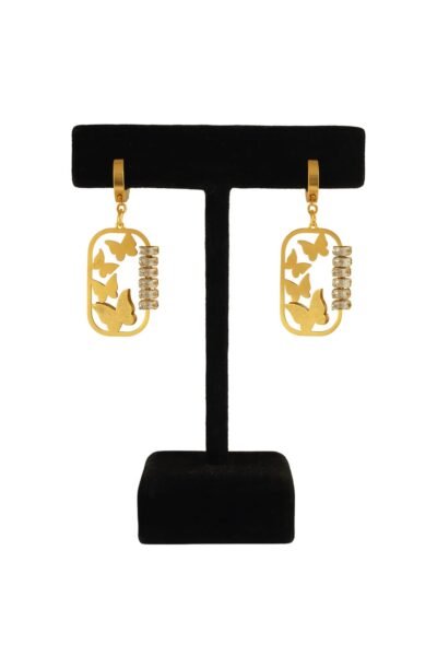Butterfly Glow Gold Plated Earrings
