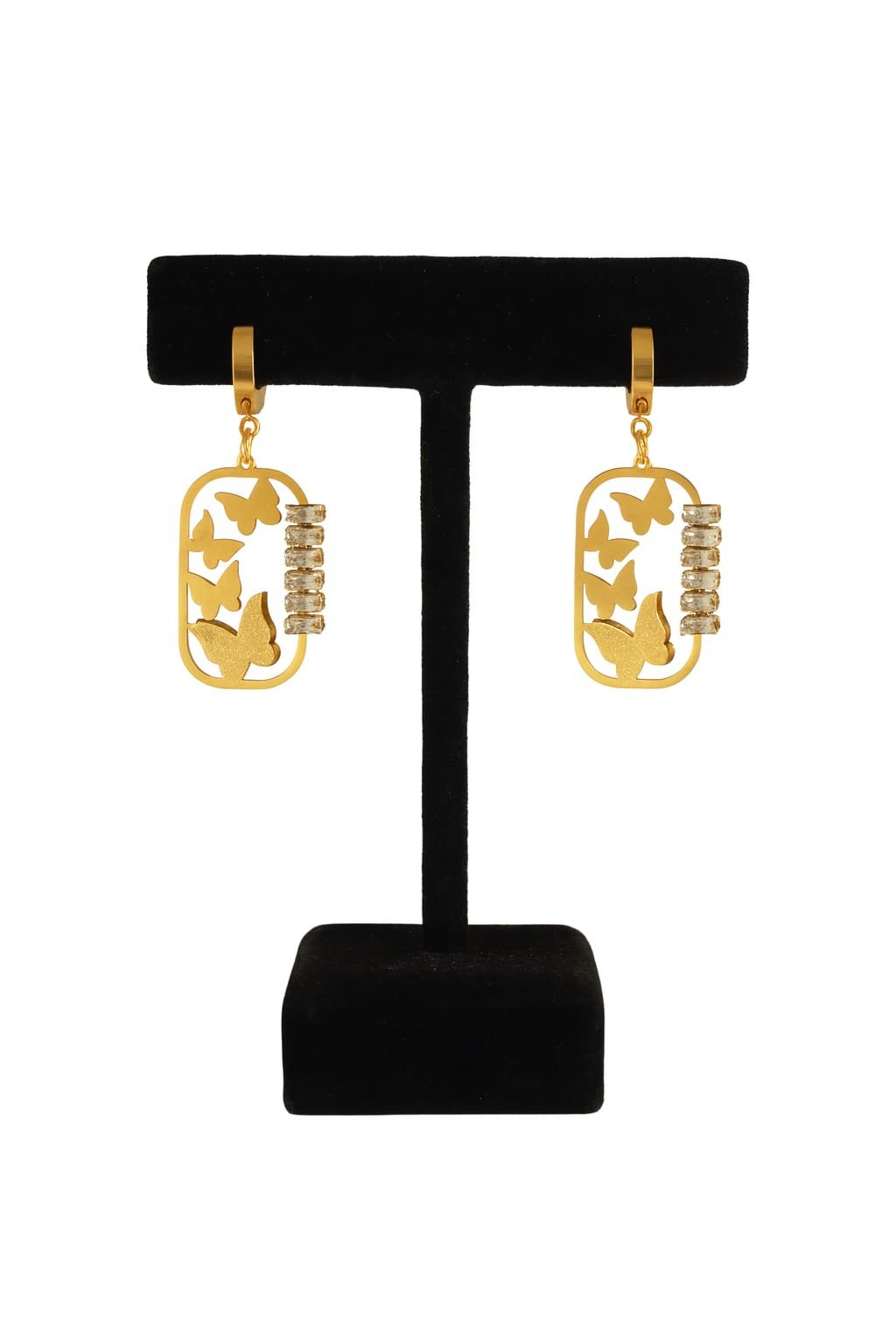 Butterfly Glow Gold Plated Earrings