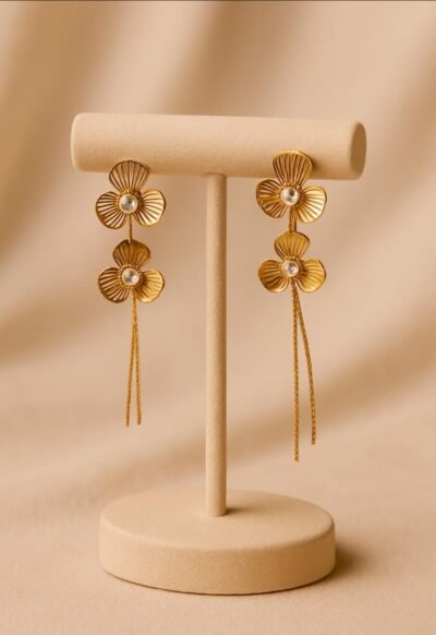 Sioura Bloom Luxe Chain Drop Earrings