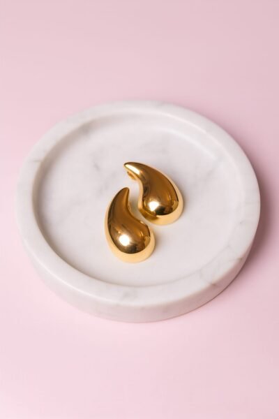 K-Beauty Glossy Teardrop Earrings