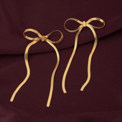 Aurelia Ribbon Loop Earrings