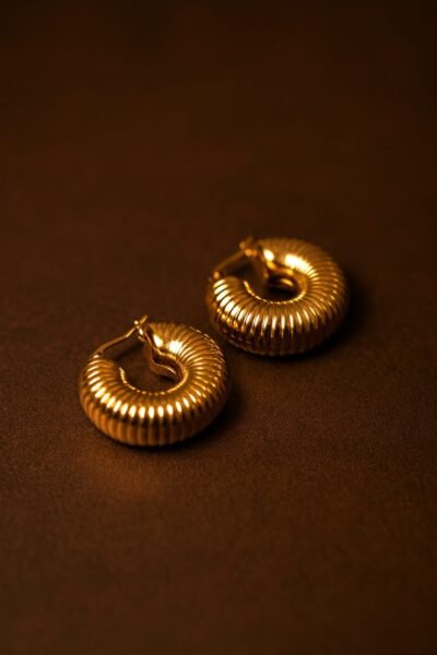 Sioura Classic Bold Groove Hoops