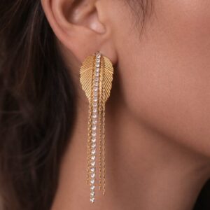 Sioura Golden Leaf Luxe Danglers