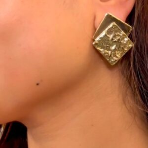 Sioura Korean Textured Square Studs