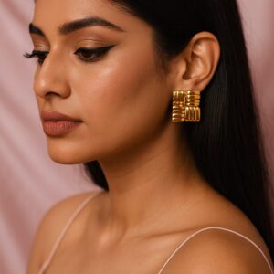 Sioura Luxe Quad-Ridge Studs