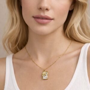 Sioura Celeste Pearl Charm Necklace