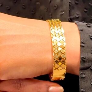 Sioura Golden Honeycomb Luxe Kada