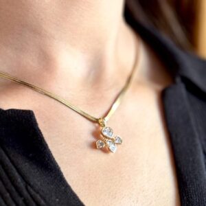 Celestia Heart Bloom Pendant Necklace