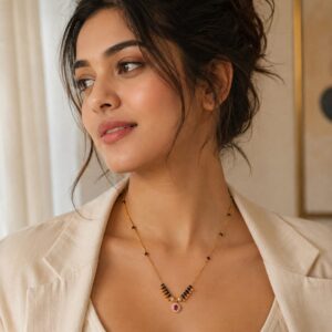 Ruby Glow Mangalsutra