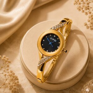 Golden Grace Crystal Women's Bracelet Watch
